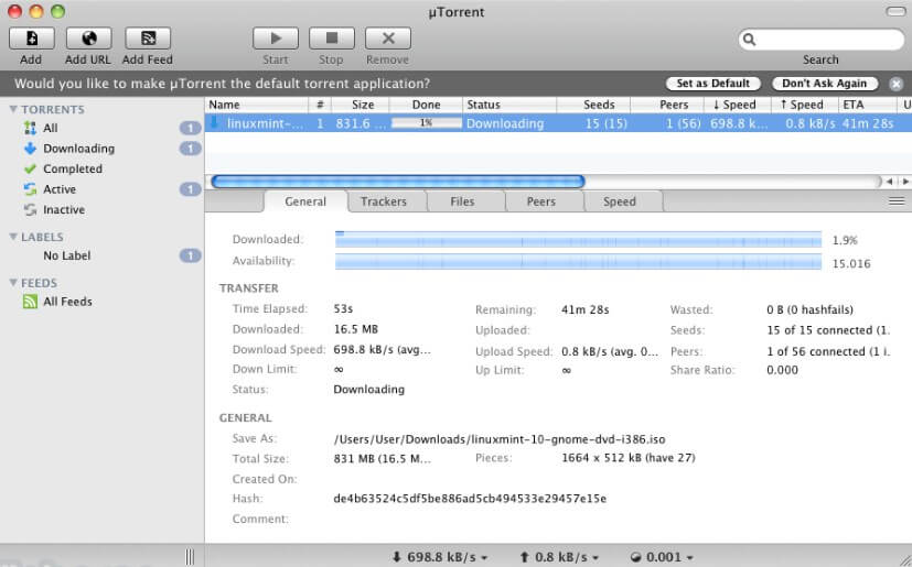 torrents for mac software